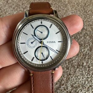 Fossil Watch - Chelsey Analog with Brown Band
